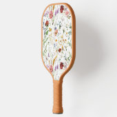 Boho Wildflower Watercolor Spring  Flower Pickleball Schläger (Links)