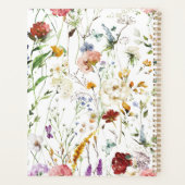 Boho Wildflower Watercolor Spring  Flower Planer (Rückseite)