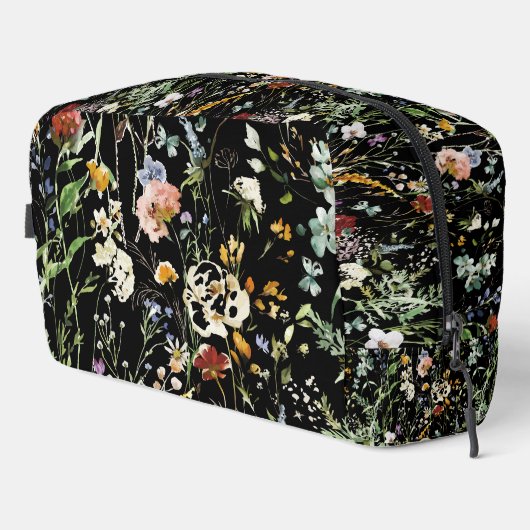 Boho Wildflower Watercolor Spring  Flower Waschbeutel (Rechte Ecke)