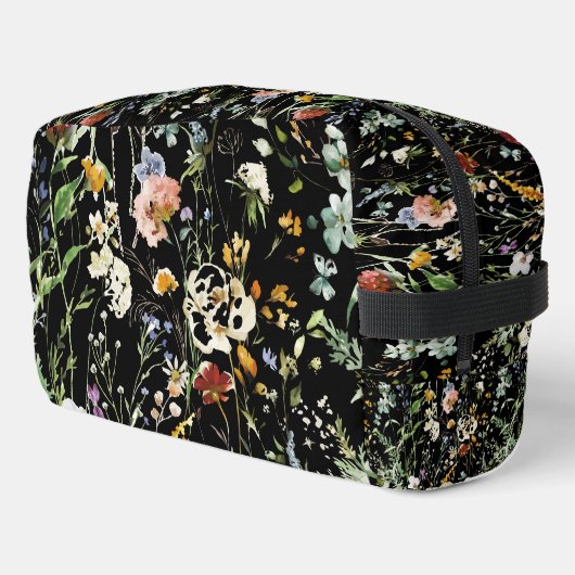 Boho Wildflower Watercolor Spring  Flower Waschbeutel (Linke Seite)