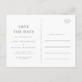 Boho Wildflower Wedding Save the Date Postcard Einladungspostkarte (Rückseite)