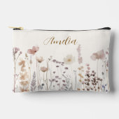 Boho Wildflowers Bridesmaid Makeup Cosmetic Zubehörtasche (Vorderseite)