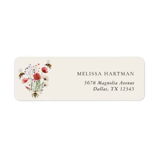 Boho will Brautparty Rücksendeadresse sein (Vorne)