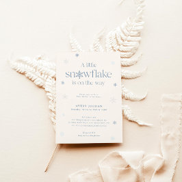 Boho Winter Baby Dusche | Snowflake Wonderland Einladung