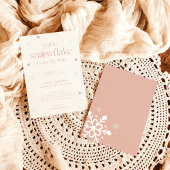 Boho Winter Baby Dusche | Snowflake Wonderland Inv Einladung