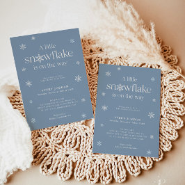 Boho Winter Baby Dusche | Snowflake Wonderland Inv Einladung