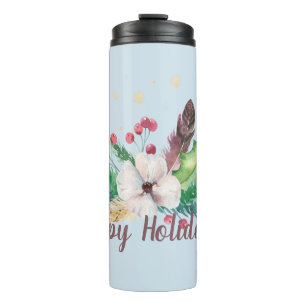 Boho Winter Bouquet individuell anpassbar Thermosbecher