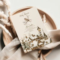 Boho Winter Christmas Baby Shower