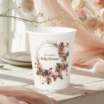 Boho Winter Christmas Baby Shower Pappbecher<br><div class="desc">Toast zu Ihrer kleinen Ankunft mit unseren "Boho Winter Christmas" Baby Shower Paper Cups. Diese stilvollen und festlichen Tassen verbinden den gemütlichen Charme eines böhmischen Winters mit der Freude an der Urlaubssaison und machen sie zu einer perfekten Ergänzung zu Ihrem Baby-Duschfest. Features: Festive Boho Design: Jede Tasse zeichnet sich durch...</div>