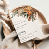 Boho Winter citrus cinnamon orange Wedding Einladung