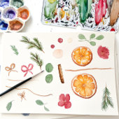 Boho Winter Dried Citrus Floral Brautparty Einladung