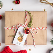 Boho Winter Holiday Wedding Dried Orange Geschenkanhänger