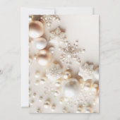 Boho Winter It a Girl Baby Dusche Einladung (Rückseite)