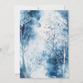 Boho Winter Woodland Forest Animals Kinderdusche Einladung (Rückseite)