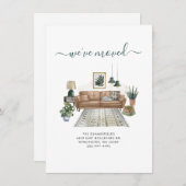 Boho wir haben Chic Watercolor Moving Ankündigung (Vorne/Hinten)
