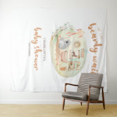 Boho wir können Babydusche abwarten Wandteppich (Beispiel (Horizontal))