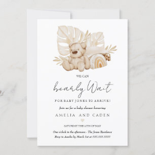 Boho Wir können es kaum erwarten Baby Shower Einladung