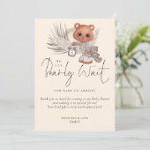 Boho wir können frühes Abwarten Baby-Dusche Dank Dankeskarte (Stehend Vorderseite)