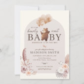 Boho wir können frühes Abwarten Baby-Dusche Einladung (Vorderseite)