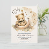 Boho wir können frühes Abwarten Baby-Dusche Einladung (Stehend Vorderseite)