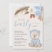 Boho wir können frühzeitig Baby Boy Dusche abwarte Einladung (Vorderseite)