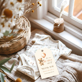 Boho wir können frühzeitig die Beige Bear Baby Dus Geschenkanhänger