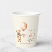 Boho wir können frühzeitig die Beige Bear Baby Dus Pappbecher (Vorderseite)