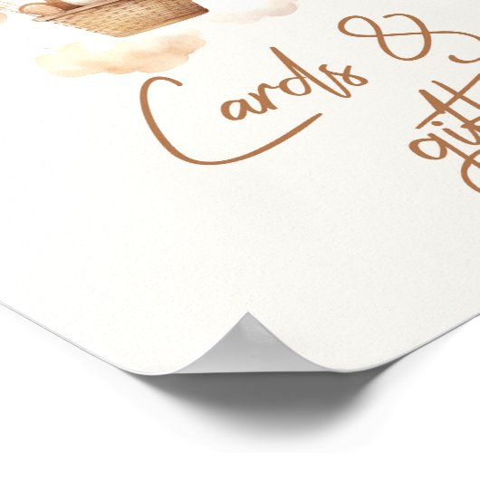 Boho Wir können warten Karten und Geschenke Poster (Ecke)