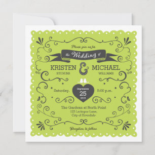 Boho Wirbel, Curls, Banner & Lovebirds Hochzeit