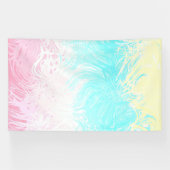 Boho Wirbel Groovy Abstrakt Genderflux Pride Flag Banner (Horizontal)