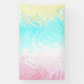 Boho Wirbel Groovy Abstrakt Genderflux Pride Flag Banner (Vertikal)
