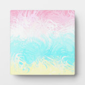 Boho Wirbel Groovy Abstrakt Genderflux Pride Flag Fotoplatte (Vorderseite)