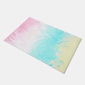 Boho Wirbel Groovy Abstrakt Genderflux Pride Flag Fußmatte (Schrägansicht)