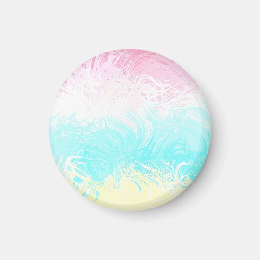 Boho Wirbel Groovy Abstrakt Genderflux Pride Flag Magnet (Vorne)
