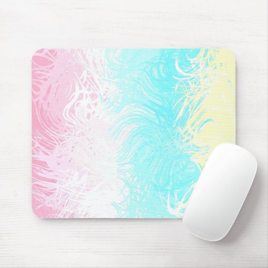 Boho Wirbel Groovy Abstrakt Genderflux Pride Flag Mousepad (Mit Mouse)