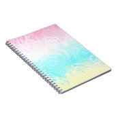 Boho Wirbel Groovy Abstrakt Genderflux Pride Flag Notizblock (Rechte Seite)
