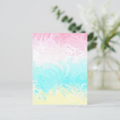Boho Wirbel Groovy Abstrakt Genderflux Pride Flag Postkarte (Stehend Vorderseite)