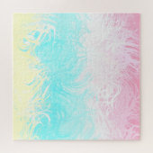 Boho Wirbel Groovy Abstrakt Genderflux Pride Flag Puzzle (Horizontal)