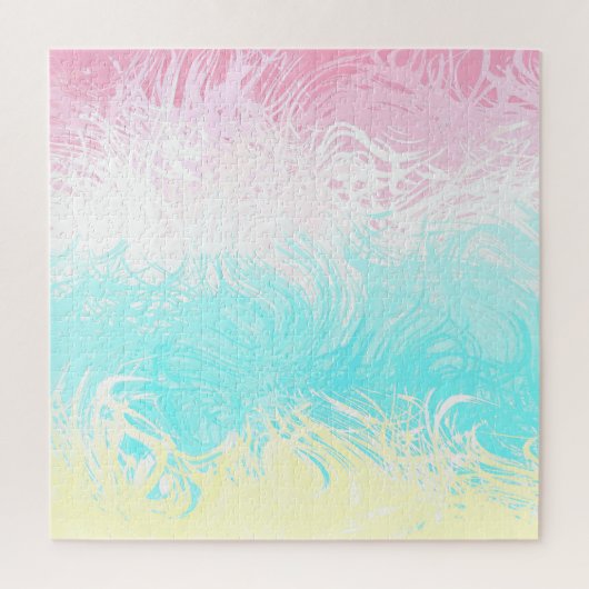Boho Wirbel Groovy Abstrakt Genderflux Pride Flag Puzzle (Vertikal)