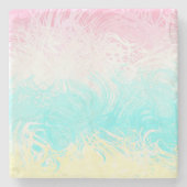 Boho Wirbel Groovy Abstrakt Genderflux Pride Flag Steinuntersetzer (Vorderseite)