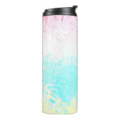 Boho Wirbel Groovy Abstrakt Genderflux Pride Flag Thermosbecher (Nach links gedreht)