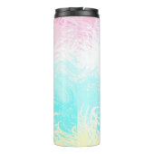 Boho Wirbel Groovy Abstrakt Genderflux Pride Flag Thermosbecher (Rückseite)