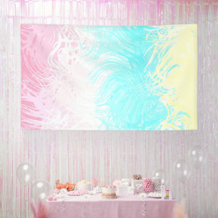 Boho Wirbel Groovy Abstrakte Genderflux-Pride-Flag Banner