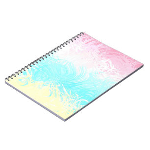 Boho Wirbel Groovy Abstrakte Genderflux-Pride-Flag Notizblock