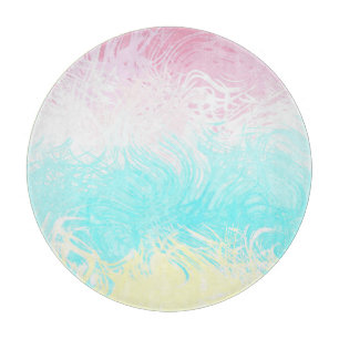 Boho Wirbel Groovy Abstrakte Genderflux-Pride-Flag Schneidebrett