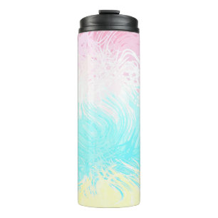 Boho Wirbel Groovy Abstrakte Genderflux-Pride-Flag Thermosbecher
