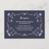 Boho-Wirbel (veränderbare Farbe) Hochzeiteinsatz Begleitkarte (Vorderseite)