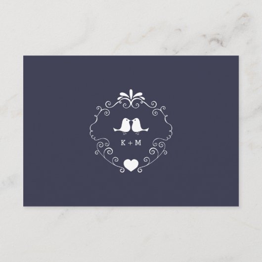 Boho-Wirbel (veränderbare Farbe) Hochzeiteinsatz Begleitkarte (Rückseite)