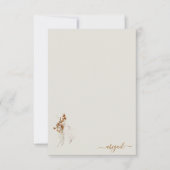 Boho Wispy Personalisiert Blank Dusche Dankeskarte (Vorderseite)