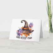 Boho Witchy Vibes Halloween  Karte (Vorderseite)